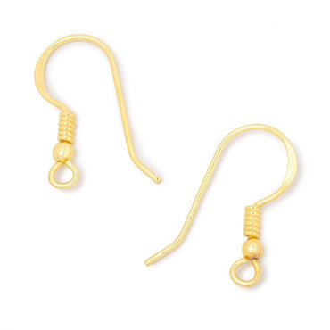 21mm Vermeil Wire Wrapped with Ball Ear Wire 10 pieces (ONLINE ORDER ONLY)