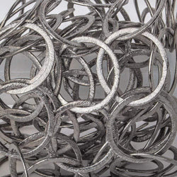 21mm&23x21mm Black Gold Plated Brushed Round &Oval Link Chain by the foot (ONLINE ORDER ONLY)