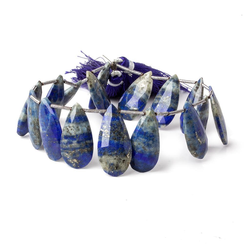 21x10-25x12mm Lapis Lazuli Pear Briolette 8 inch 16 Beads (ONLINE ORDER ONLY)