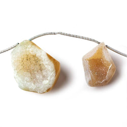 21x12-28x23mm Sandy Blonde Agate Drusy Freeform Beads 11 pieces (ONLINE ORDER ONLY)