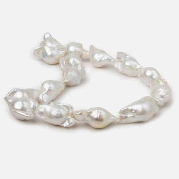 21x13-30x17mm Off White Ultra Baroque Freshwater Pearl 15 inch 15 pieces A (ONLINE ORDER ONLY)