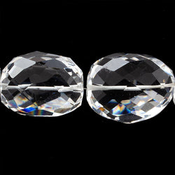 21x13x9-27x22x14mm Crystal Quartz faceted nugget beads 16 inch 17 pieces (ONLINE ORDER ONLY)