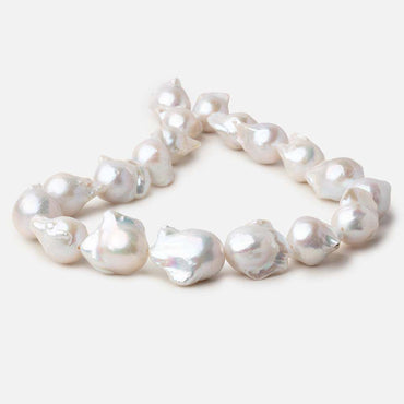 21x14-23.5x17mm Off White Ultra Baroque Freshwater Pearls 16.5 inch 19 pieces AA (ONLINE ORDER ONLY)