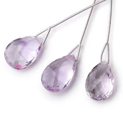 21x15-22x16mm Pink Amethyst Faceted Pear 1 Focal Bead (ONLINE ORDER ONLY)