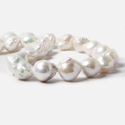 21x15-28x15mm White Ultra Baroque Freshwater Pearls 16 inch 17 pcs (ONLINE ORDER ONLY)