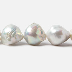 21x15-28x15mm White Ultra Baroque Freshwater Pearls 16 inch 17 pcs (ONLINE ORDER ONLY)