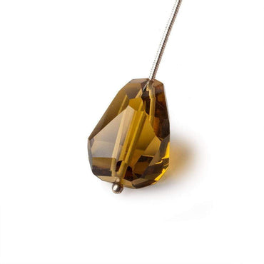 21x16mm Whiskey Quartz Faceted Nugget Focal Beads 1 piece (ONLINE ORDER ONLY)