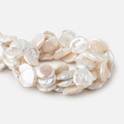 21x19-24x20mm Cream Ultra Keshi Freshwater Pearls 16.5 inch 19 pieces (ONLINE ORDER ONLY)