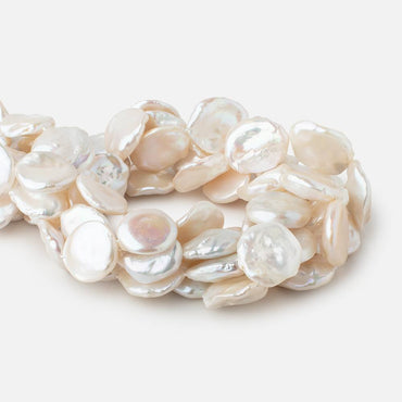 21x19-24x20mm Cream Ultra Keshi Freshwater Pearls 16.5 inch 19 pieces (ONLINE ORDER ONLY)