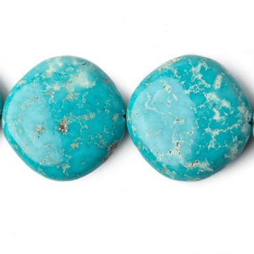 21x21mm Sleeping Beauty Turquoise plain pillows 18 inch 22 beads AAA (ONLINE ORDER ONLY)