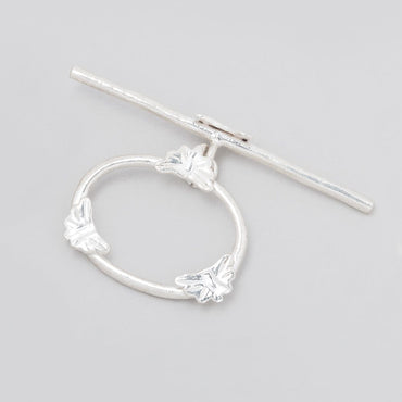 21x24mm Sterling Silver Oval Butterfly Toggle 1 piece (ONLINE ORDER ONLY)