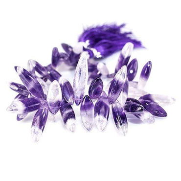 21x9-28x8.5mm Cape Amethyst Plain Marquise Beads 7.75 inch 41 pieces (ONLINE ORDER ONLY)