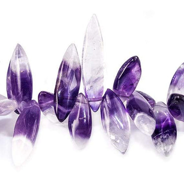 21x9-28x8.5mm Cape Amethyst Plain Marquise Beads 7.75 inch 41 pieces (ONLINE ORDER ONLY)