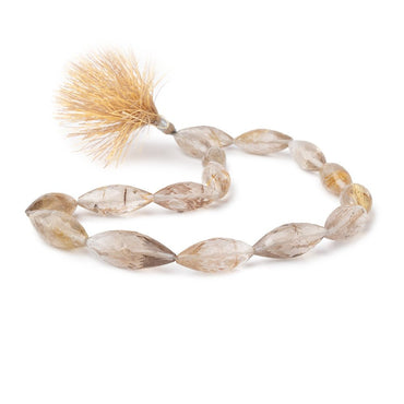 21x9-35x12mm Rutilated Quartz Faceted Marquise Beads 16 inch 16 pieces AA (ONLINE ORDER ONLY)