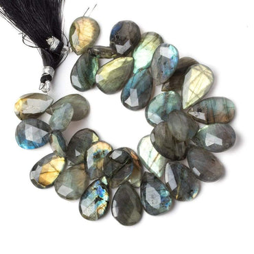 22-23mm Labradorite Faceted Pear Beads 8 inch 32 pieces (ONLINE ORDER ONLY)