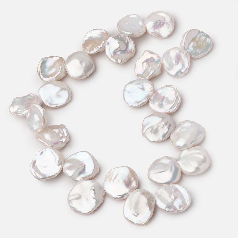 22-25mm Creamy White Ultra Keshi Freshwater Pearls 16 inch 25 Beads AAA (ONLINE ORDER ONLY)