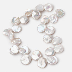 22-25mm Creamy White Ultra Keshi Freshwater Pearls 16 inch 25 Beads AAA (ONLINE ORDER ONLY)