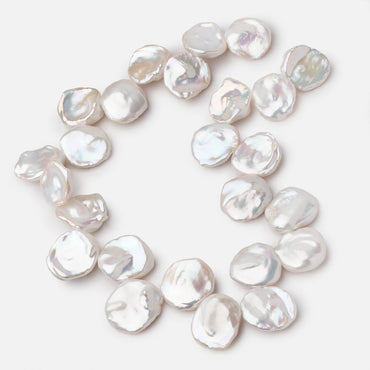 22-25mm Creamy White Ultra Keshi Freshwater Pearls 16 inch 25 Beads AAA (ONLINE ORDER ONLY)