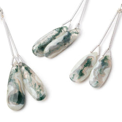 22-30mm Peacock Solar Quartz Faceted Pear Set of 2 Focal Beads (ONLINE ORDER ONLY)