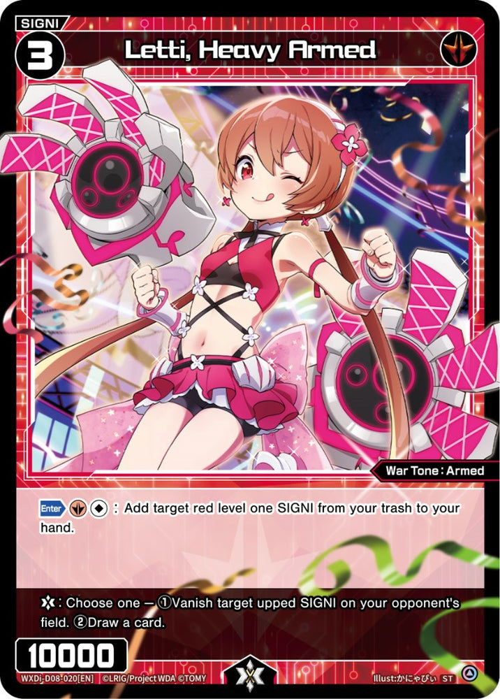 Letti, Heavy Armed (WXDi-D08-020[EN]) [Diva Debut Deck D08: White Hope]
