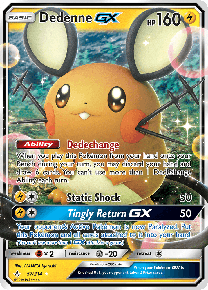 Dedenne GX (57/214) [Sun & Moon: Unbroken Bonds] (Online Only)