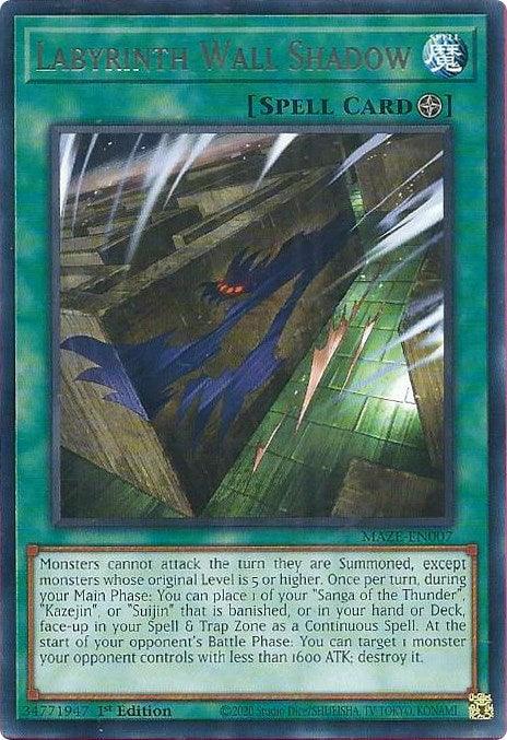 Labyrinth Wall Shadow [MAZE-EN007] Rare (ONLINE ORDER ONLY)