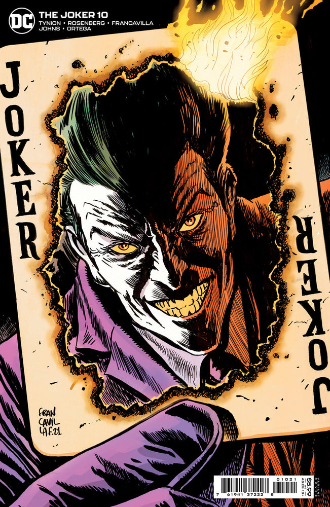 Joker #10 B Francesco Francavilla Variant Playing Card (12/14/2021) Dc (ONLINE ORDER ONLY)