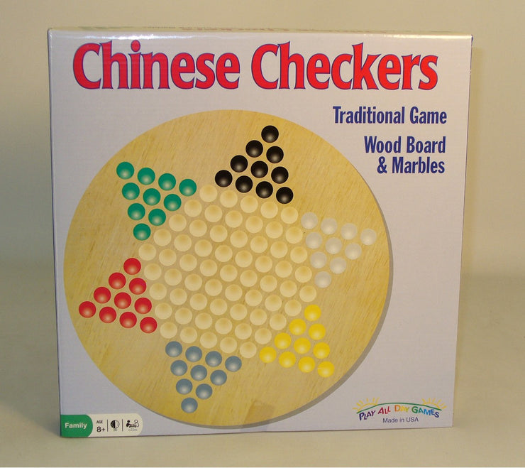 Chinese Checkers - Wood Round Board Game (ONLINE ORDER ONLY)