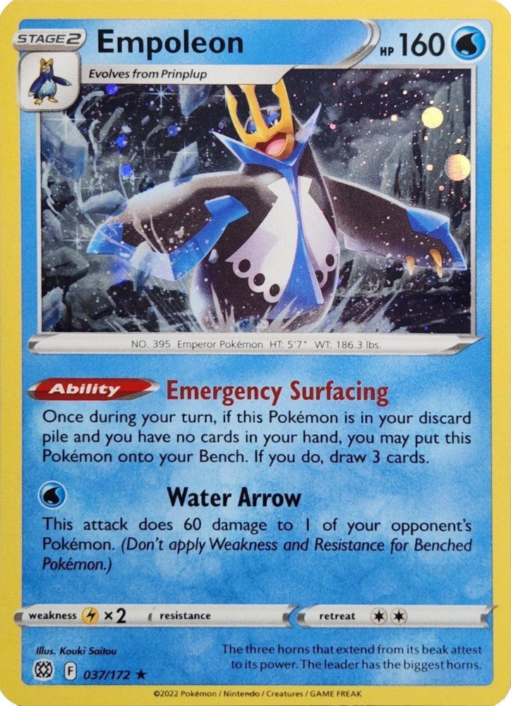 Empoleon (037/172) (Cosmos Holo) [Sword & Shield: Brilliant Stars] (Online Only)