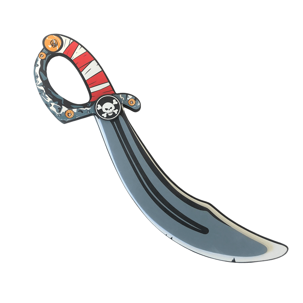 Red Stripe Pirate Foam Sabre (ONLINE ORDER ONLY)