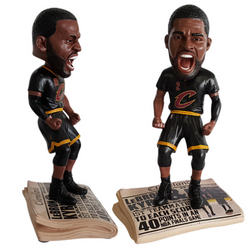 Cleveland Cavaliers 2016 NBA Champions Newspaper Bobbleheads (ONLINE ORDER ONLY)
