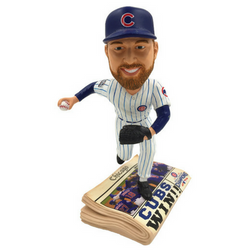 Chicago Cubs 2016 World Series Newspaper Bobbleheads (ONLINE ORDER ONLY)