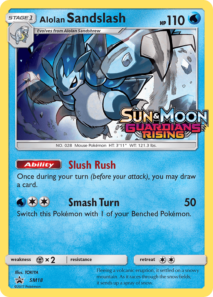 Alolan Sandslash (SM18) (Prerelease Promo) [Sun & Moon: Black Star Promos] (Online Only)