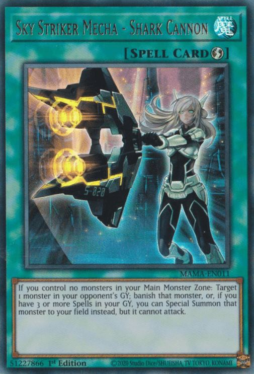 Sky Striker Mecha - Shark Cannon [MAMA-EN011] Ultra Rare (ONLINE ORDER ONLY)
