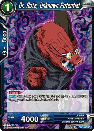 Dr. Rota, Unknown Potential (Reprint) (DB2-042) [Battle Evolution Booster] (ONLINE ORDER ONLY)