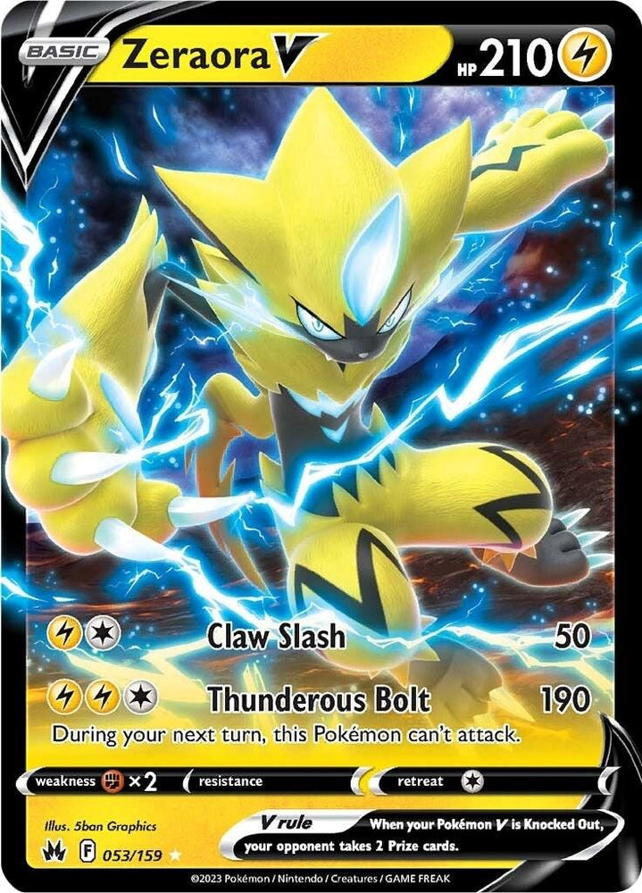 Zeraora V (053/159) [Sword & Shield: Crown Zenith] (Online Only)