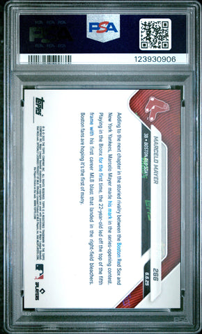 Graded 2025 Topps Now Marcelo Mayer #266 Gold Foil /50 Rookie RC Baseball Card PSA 10 Gem Mint (ONLINE ORDER ONLY)