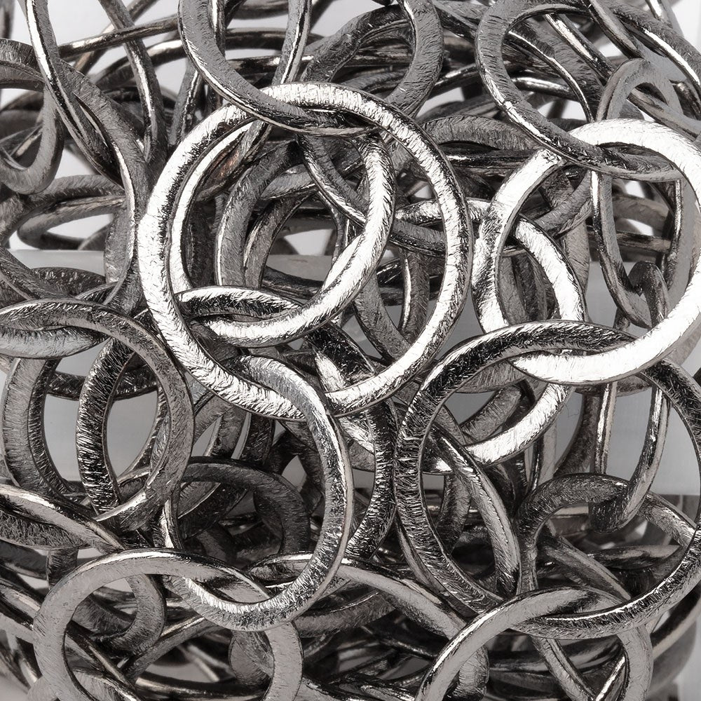 22mm & 18mm Black Gold plated Brushed Round Link Chain by the foot (ONLINE ORDER ONLY)