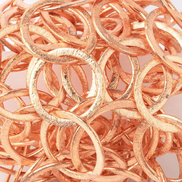 22mm and 18mm Copper Brushed Round Link Chain (ONLINE ORDER ONLY)