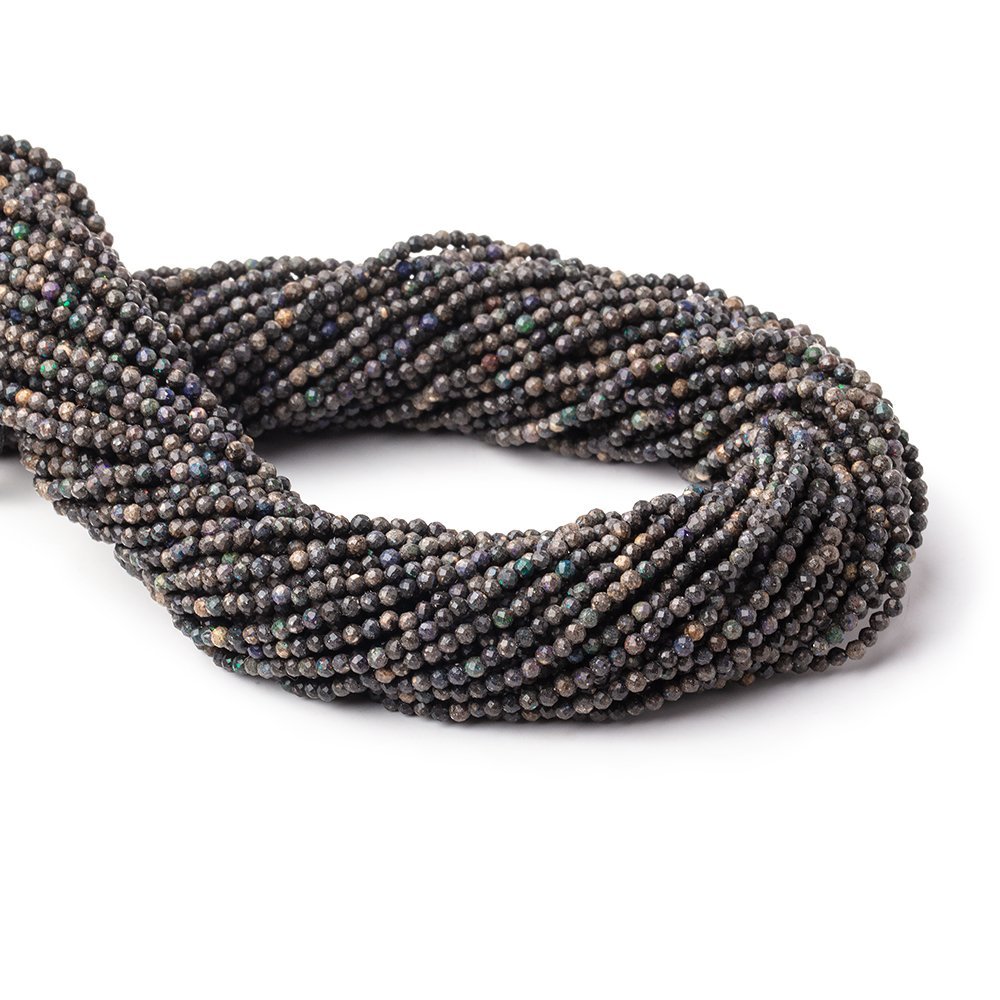 2.2mm Australian Boulder Opal Micro Faceted Round Beads 12.25 inch 150 pieces (ONLINE ORDER ONLY)