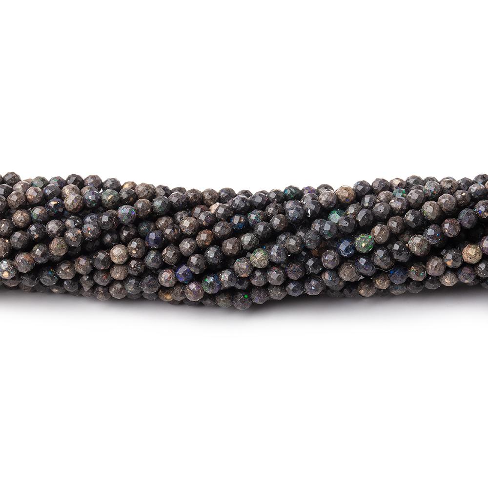 2.2mm Australian Boulder Opal Micro Faceted Round Beads 12.25 inch 150 pieces (ONLINE ORDER ONLY)