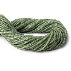 2.2mm Green Apatite Micro Faceted Cube Beads 12.5 inch 138 pieces (ONLINE ORDER ONLY)