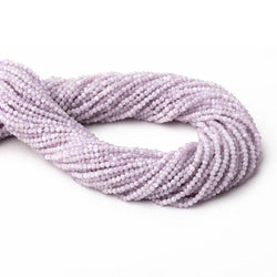 2.2mm Kunzite Micro Faceted Round Beads 12.25 inch 166 pieces (ONLINE ORDER ONLY)