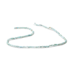 2.2mm Larimar Micro Faceted Round Beads 12.25 inch 136 pieces AA (ONLINE ORDER ONLY)