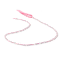 2.2mm Morganite Micro Faceted Round Beads 12.5 inch 160 pieces (ONLINE ORDER ONLY)