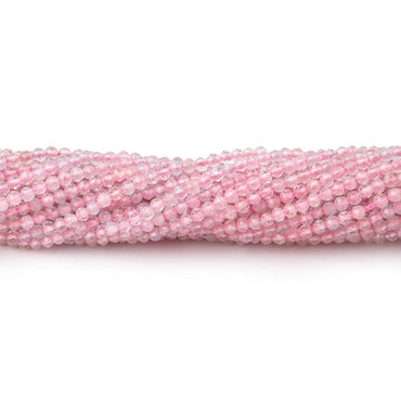 2.2mm Morganite Micro Faceted Round Beads 12.5 inch 160 pieces (ONLINE ORDER ONLY)