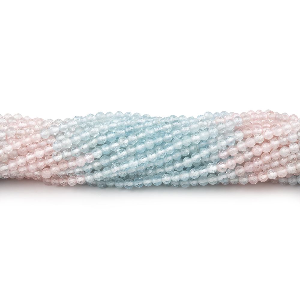 2.2mm Multi Color Beryl Micro Faceted Round Beads 12.5 inch 160 pieces (ONLINE ORDER ONLY)