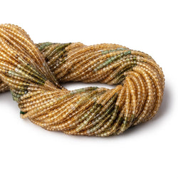 2.2mm Multi Color Tourmaline Micro Faceted Cube Beads 12.5 inch 140 pieces (ONLINE ORDER ONLY)