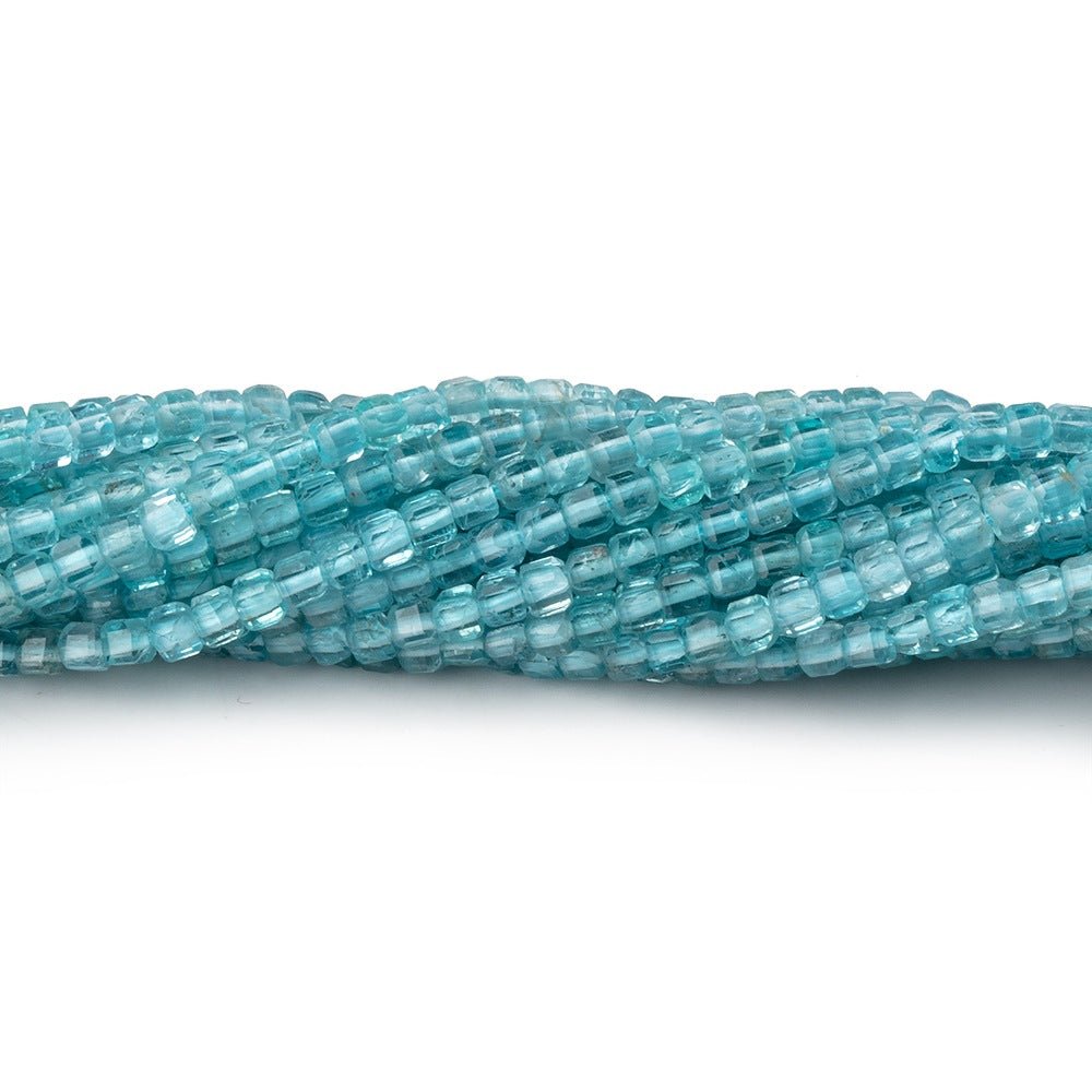 2.2mm Pool Blue Apatite Micro Faceted Cube Beads 12.5 inch 138 pieces (ONLINE ORDER ONLY)
