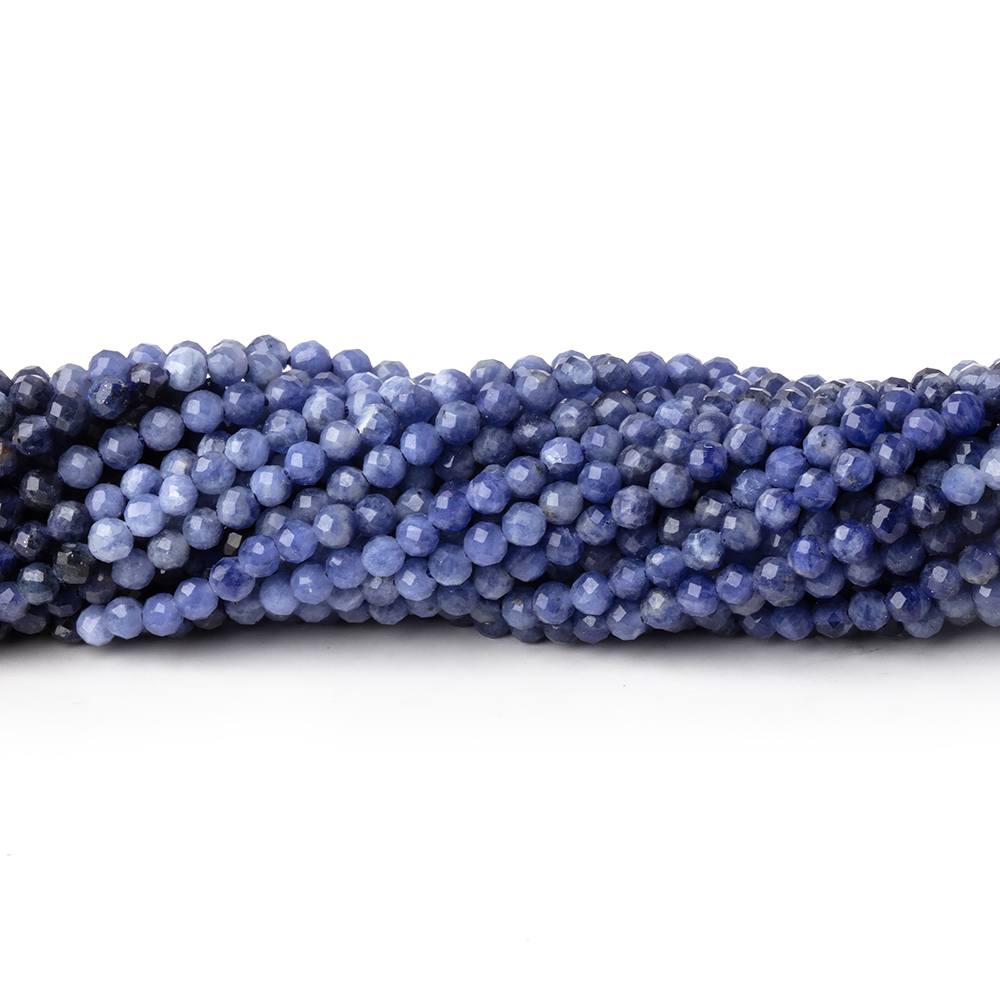 2.2mm Sodalite Micro Faceted Round Beads 12.5 inch 148 pieces (ONLINE ORDER ONLY)
